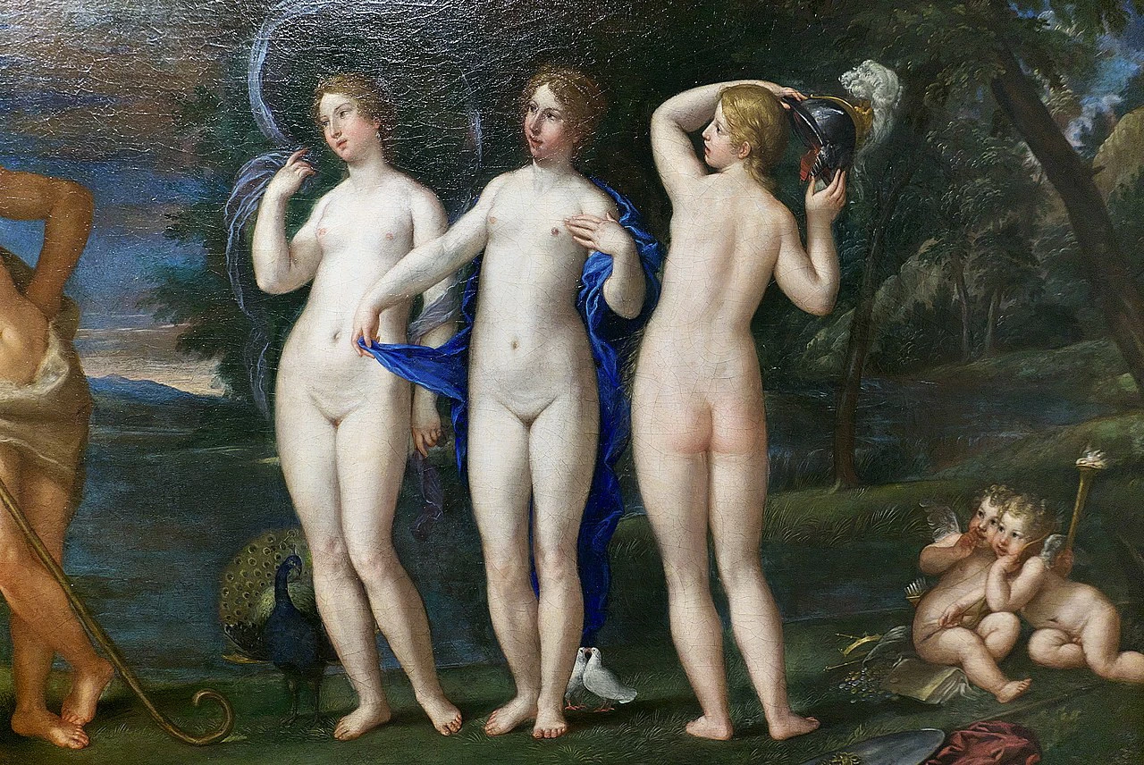 Il giudizio di Paride con Giunone, Venere e Minerva - Museo del Prado, Madrid, dettaglio